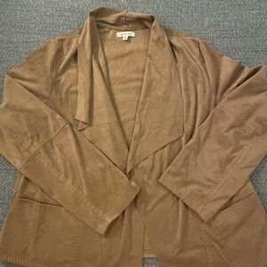 max studio faux suede jacket